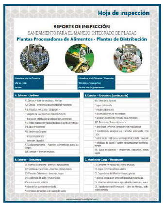 Descarga la Hoja de Inspección Plantas Procesadoras de Alimentos-Plantas de Distribución